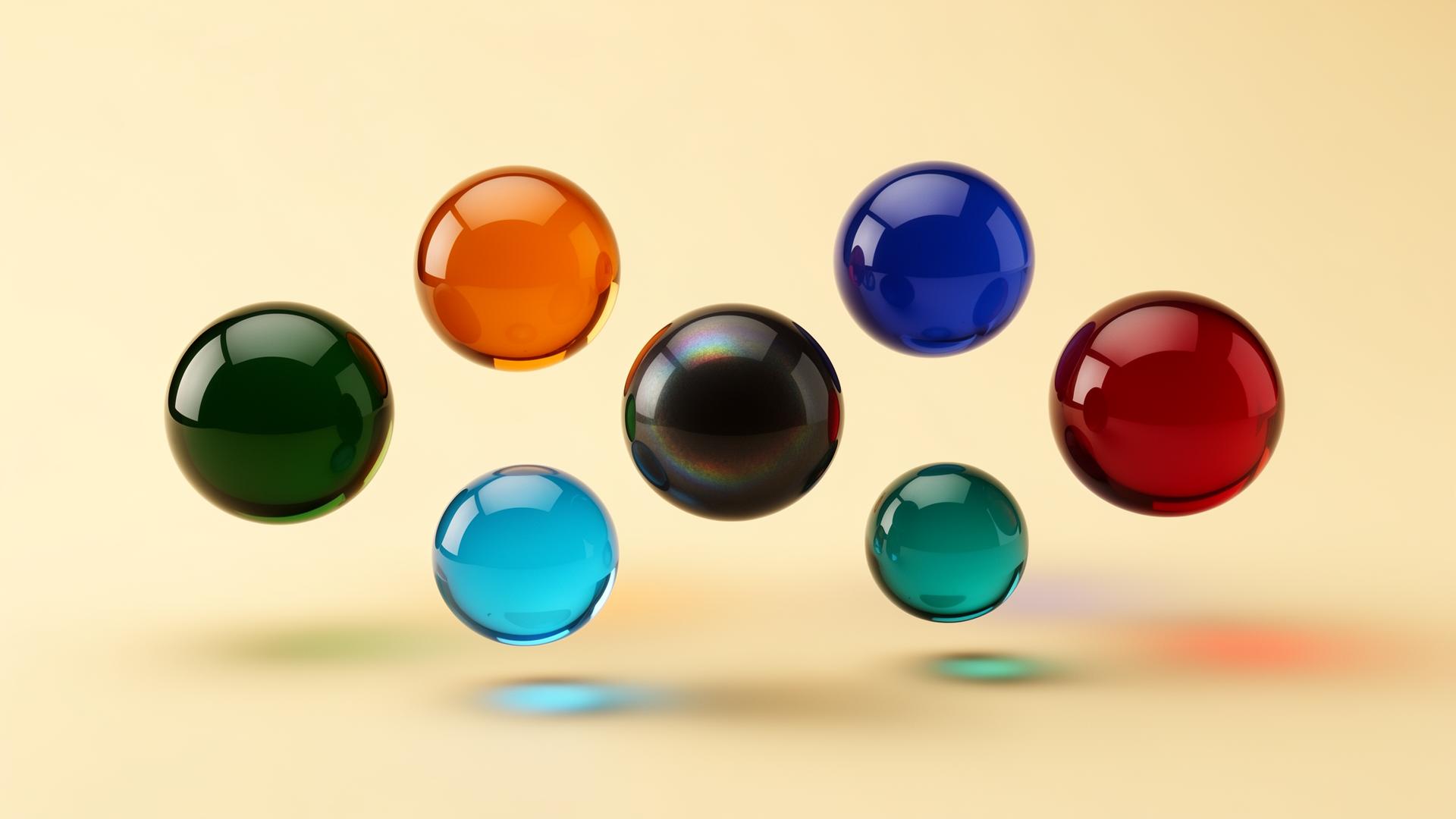 Zeven AI-chatbot-logo's als gekleurde orbs — vergelijking van ChatGPT, Claude, Gemini, Copilot, Grok, Mistral en Perplexity in 2026