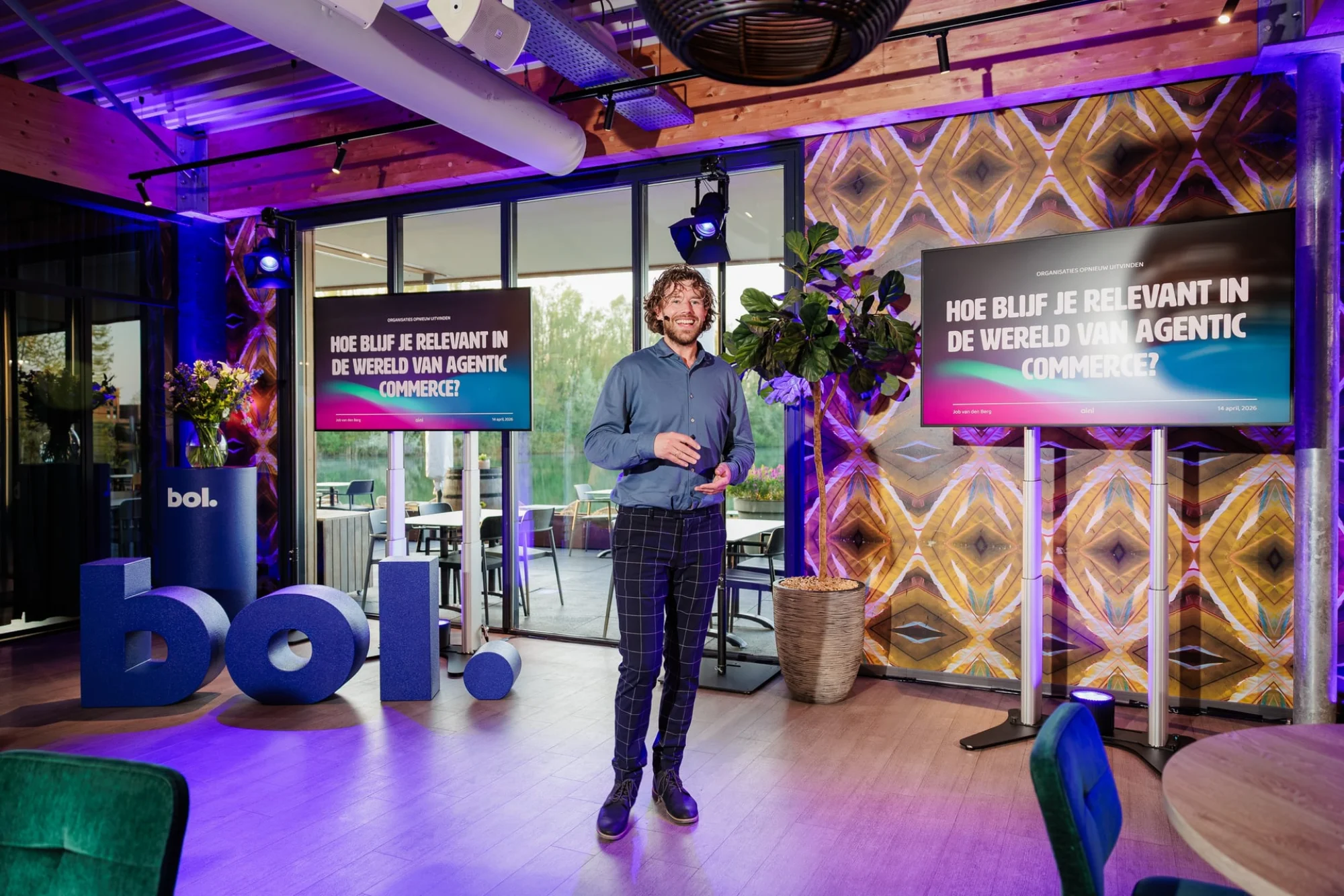 Job van den Berg tijdens een keynote